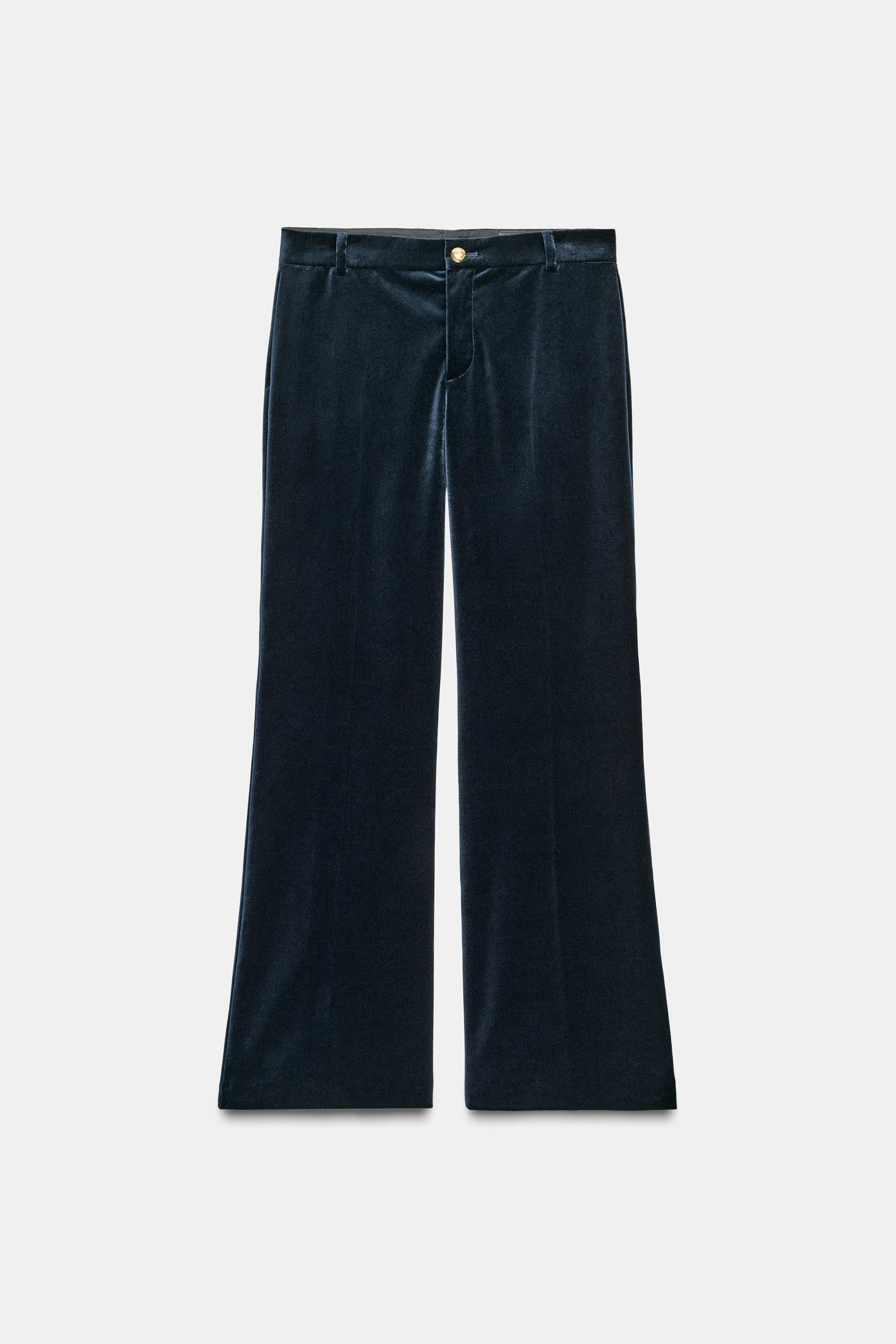 PANTALON FLARE EN VELOURS ZW COLLECTION LIMITED EDITION